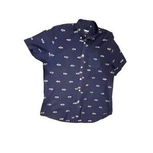 Shirt Tropical Shark‎ Print by Trunks Surf & Swim Co  Big & Tall Men's  XXL
